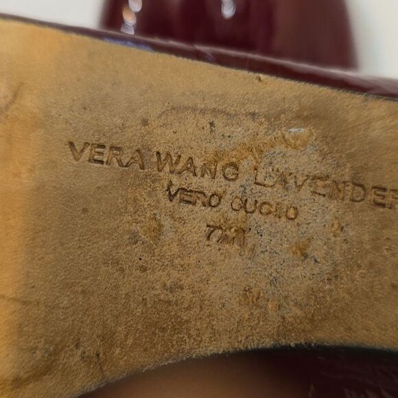 Vera wang lillian-claret patent size 7 m - Picture 6 of 8